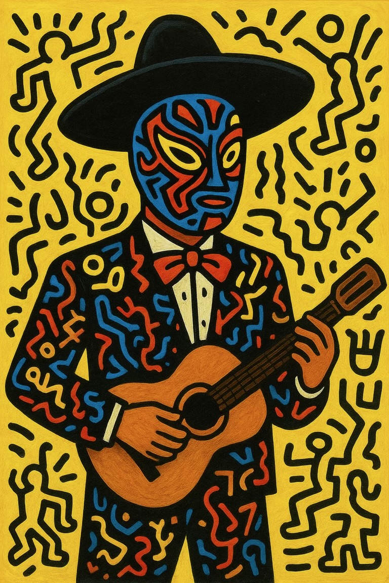 El Mariachi Haring (Keith Haring)-compressed