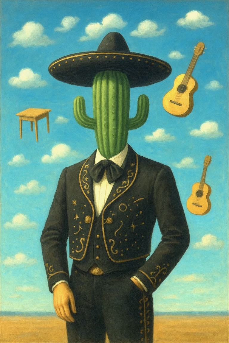 El Mariachi Magrittiano (René Magritte)-compressed